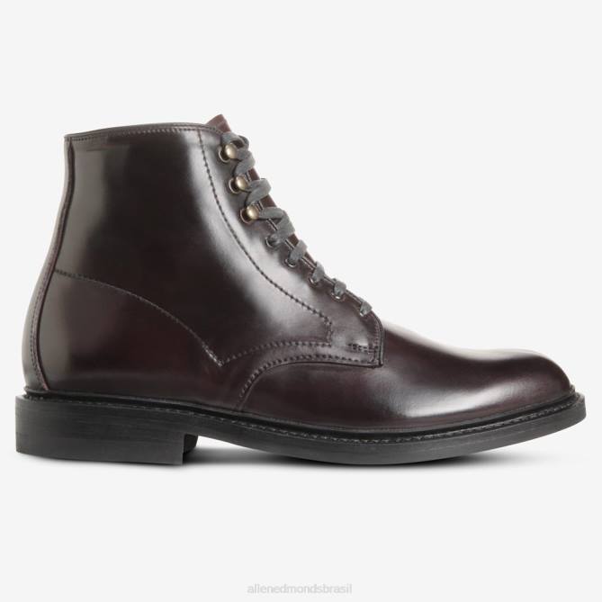 Allen Edmonds homens bota higgins mill com couro cordovan shell 68T8D291 bordô de cordovão
