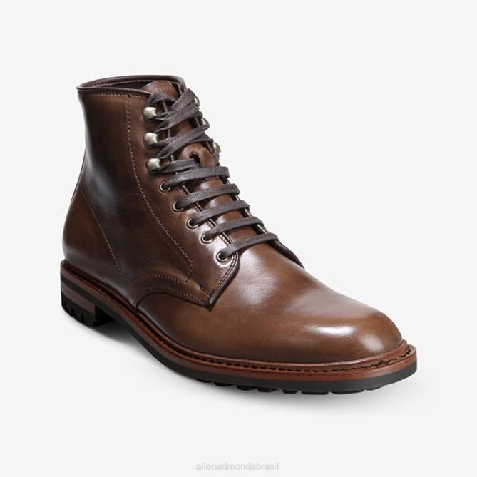 Allen Edmonds homens bota higgins mill com solado 68T8D469 couro marrom natural