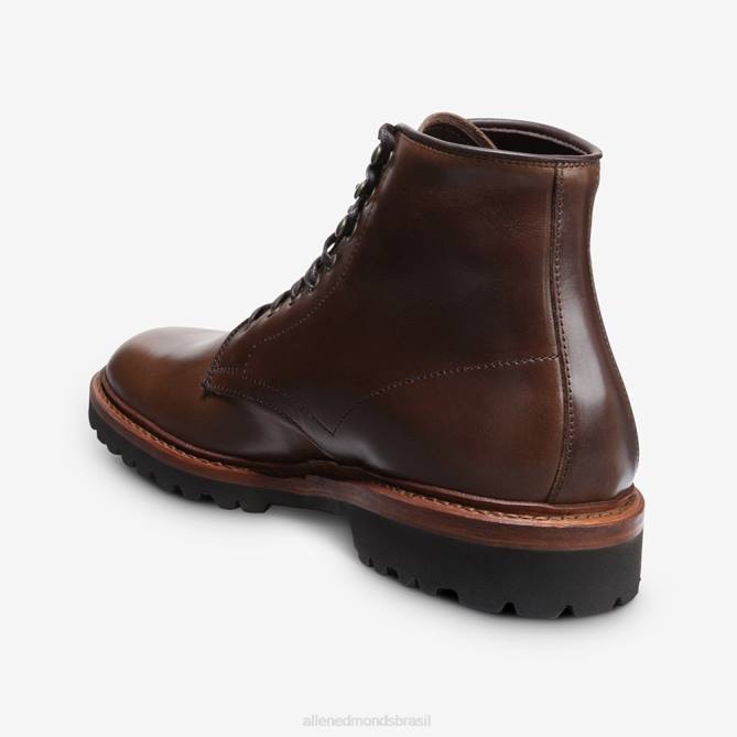 Allen Edmonds homens bota higgins mill com solado 68T8D469 couro marrom natural