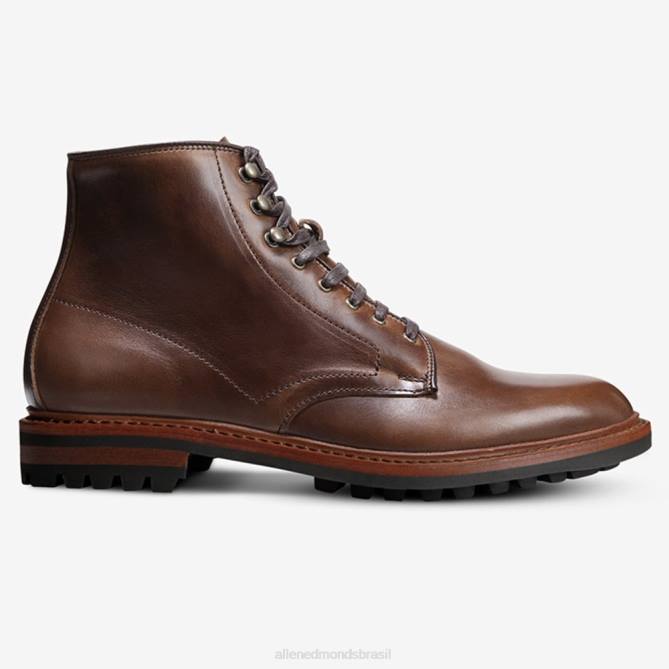 Allen Edmonds homens bota higgins mill com solado 68T8D469 couro marrom natural