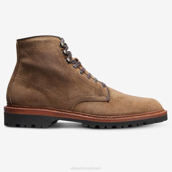 Allen Edmonds homens bota higgins mill com solado 68T8D470 camurça marrom claro