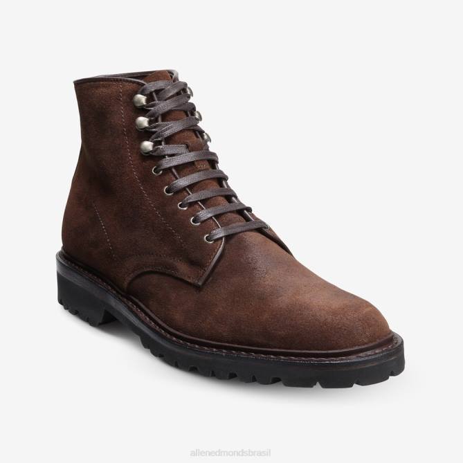 Allen Edmonds homens bota higgins mill com solado 68T8D471 camurça marrom rapé