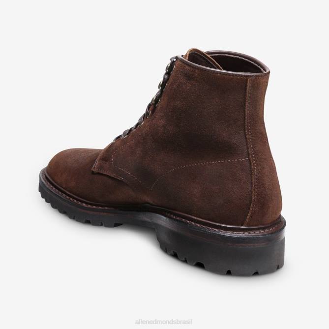 Allen Edmonds homens bota higgins mill com solado 68T8D471 camurça marrom rapé