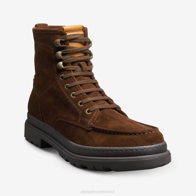 Allen Edmonds homens bota sawyer com cadarço e resistente a intempéries 68T8D420 camurça rapé