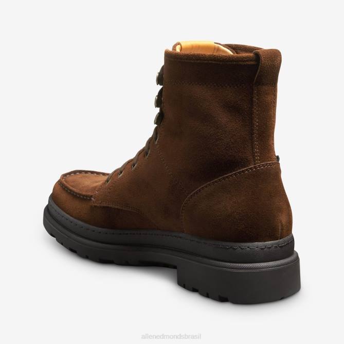 Allen Edmonds homens bota sawyer com cadarço e resistente a intempéries 68T8D420 camurça rapé