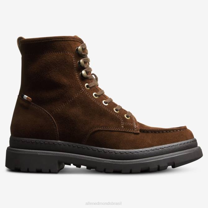 Allen Edmonds homens bota sawyer com cadarço e resistente a intempéries 68T8D420 camurça rapé