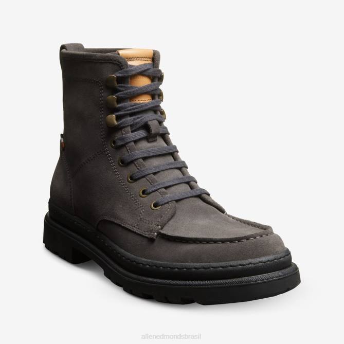 Allen Edmonds homens bota sawyer com cadarço e resistente a intempéries 68T8D91 camurça cinza