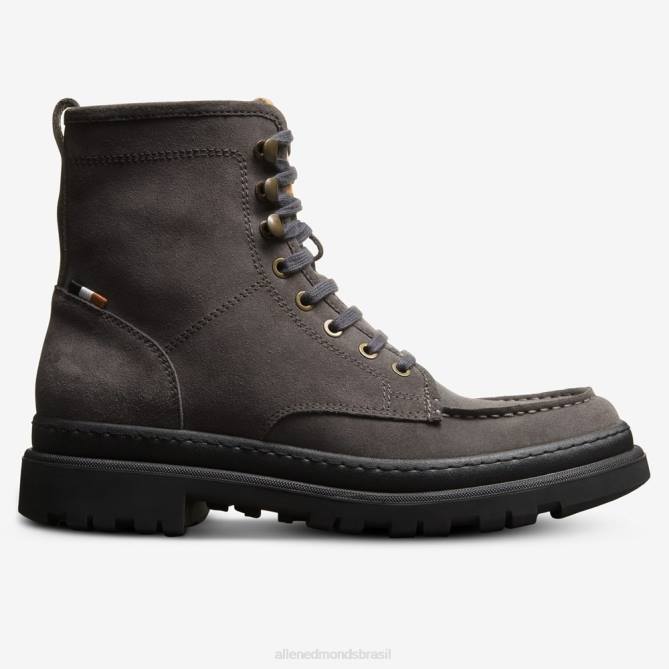 Allen Edmonds homens bota sawyer com cadarço e resistente a intempéries 68T8D91 camurça cinza