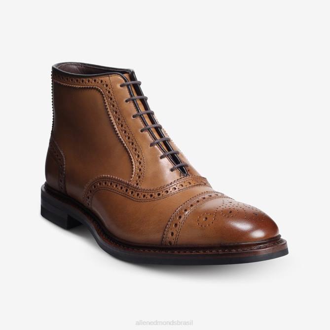 Allen Edmonds homens bota social hamilton oxford à prova de intempéries 68T8D341 noz marrom
