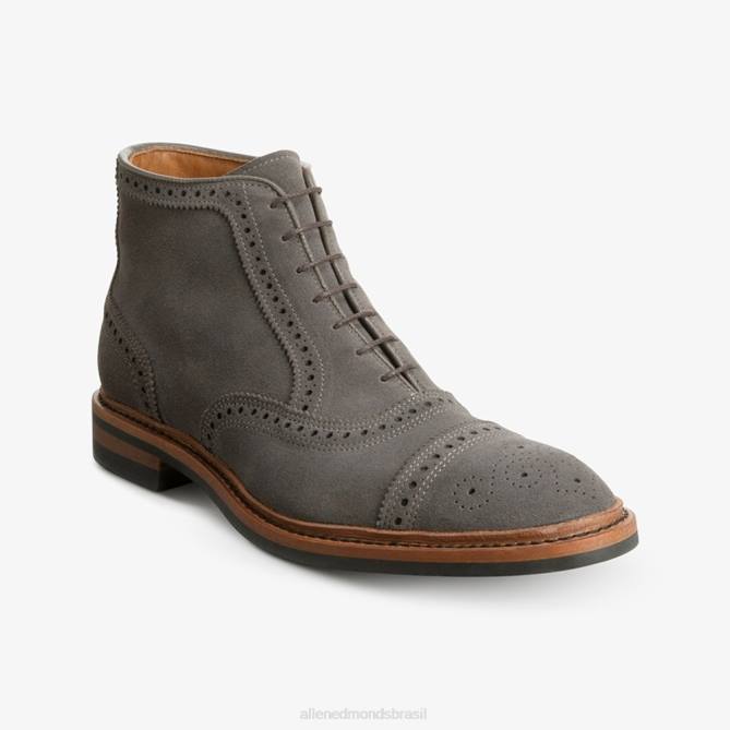 Allen Edmonds homens bota social hamilton oxford à prova de intempéries 68T8D342 imã de camurça cinza