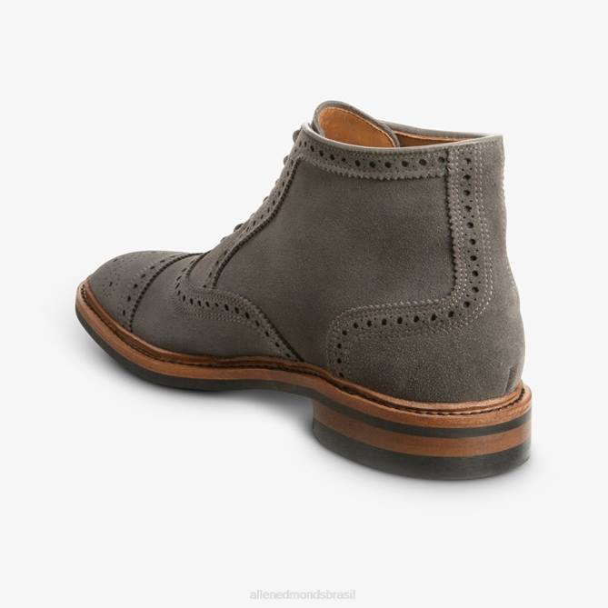 Allen Edmonds homens bota social hamilton oxford à prova de intempéries 68T8D342 imã de camurça cinza