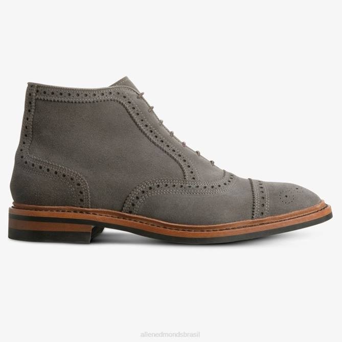 Allen Edmonds homens bota social hamilton oxford à prova de intempéries 68T8D342 imã de camurça cinza