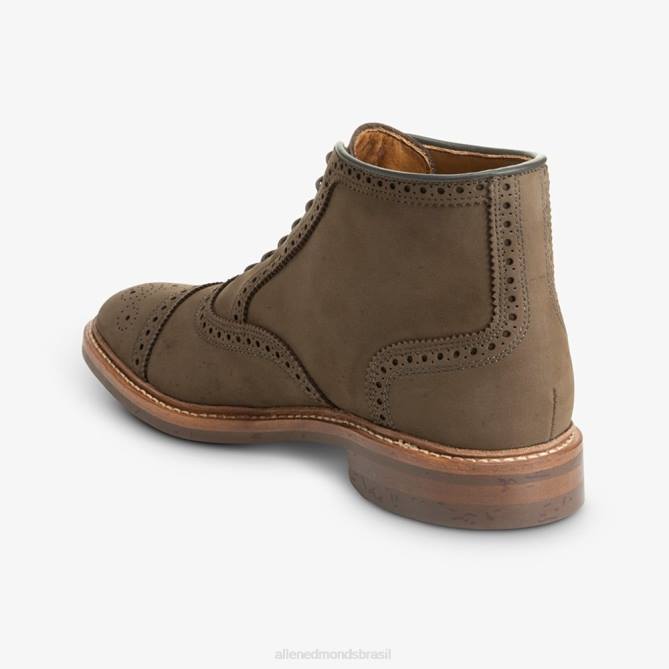 Allen Edmonds homens bota social hamilton oxford à prova de intempéries 68T8D343 nubuck marrom