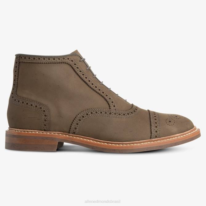 Allen Edmonds homens bota social hamilton oxford à prova de intempéries 68T8D343 nubuck marrom
