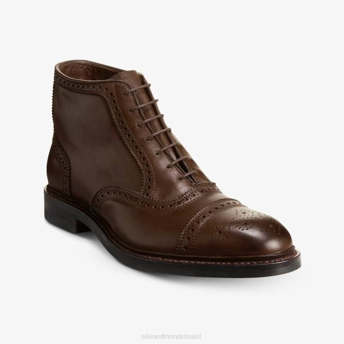 Allen Edmonds homens bota social hamilton oxford à prova de intempéries 68T8D344 marrom
