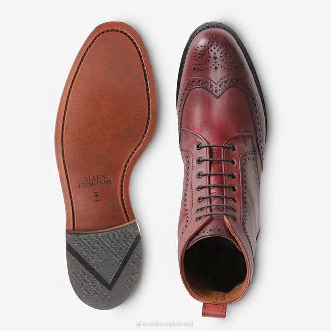 Allen Edmonds homens dalton bota tipo wingtip 68T8D106 sangue de boi