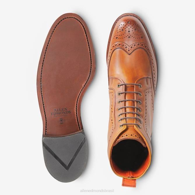 Allen Edmonds homens dalton bota tipo wingtip 68T8D483 noz marrom
