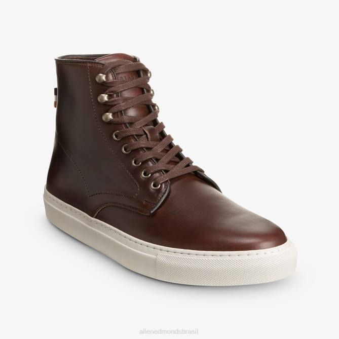 Allen Edmonds homens higgins mill tênis cano alto 68T8D424 marrom