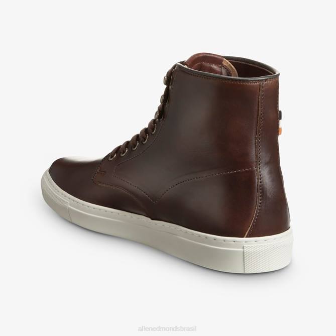 Allen Edmonds homens higgins mill tênis cano alto 68T8D424 marrom