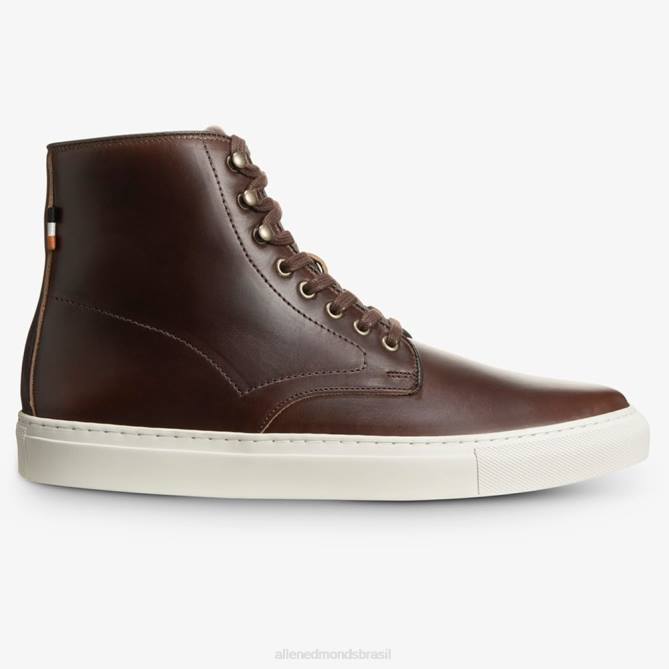 Allen Edmonds homens higgins mill tênis cano alto 68T8D424 marrom