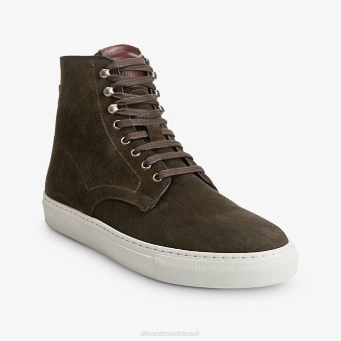 Allen Edmonds homens higgins mill tênis cano alto 68T8D425 camurça loden