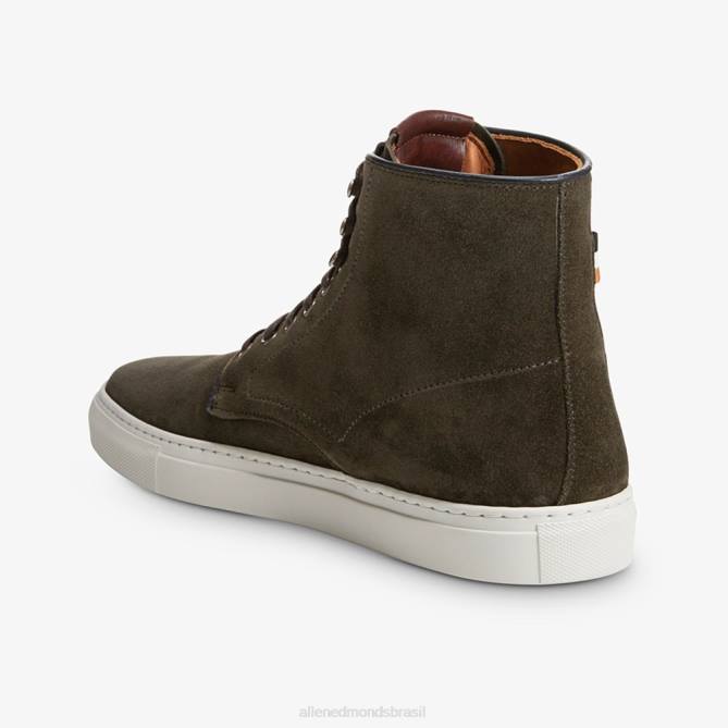 Allen Edmonds homens higgins mill tênis cano alto 68T8D425 camurça loden