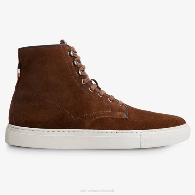 Allen Edmonds homens higgins mill tênis cano alto 68T8D94 camurça marrom rapé