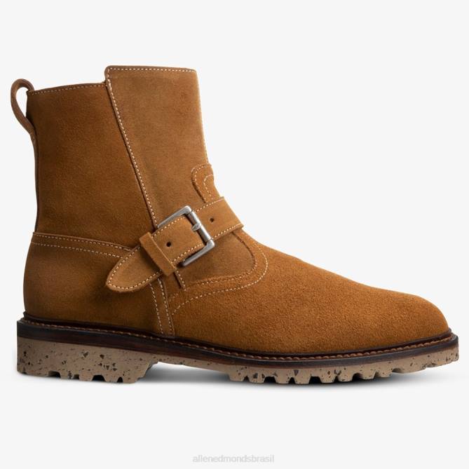 Allen Edmonds homens bota moto camurça discovery armando cabral 68T8D129 conhaque