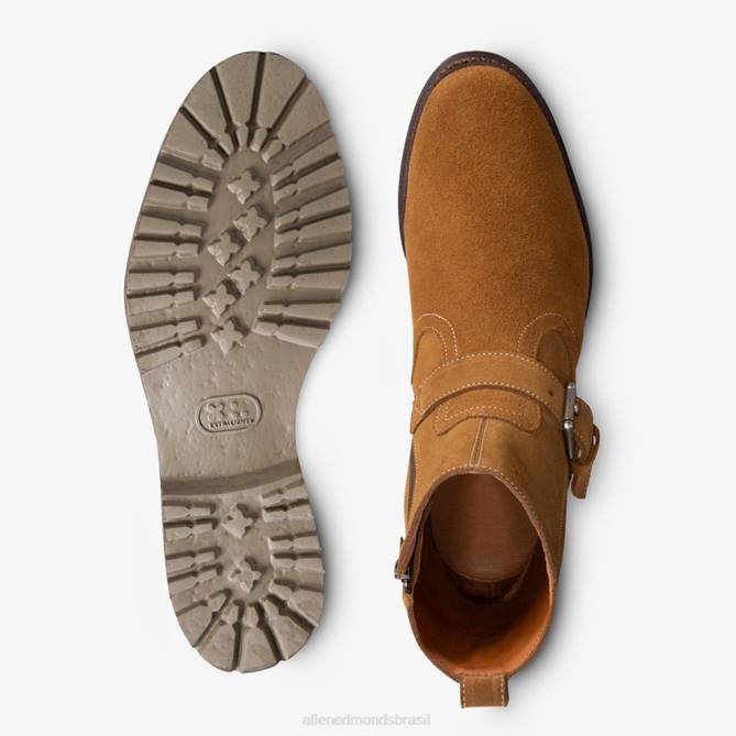 Allen Edmonds homens bota moto camurça discovery armando cabral 68T8D129 conhaque
