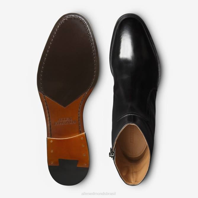 Allen Edmonds homens bota com zíper siena 68T8D149 preto