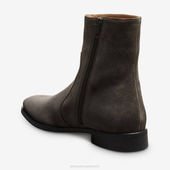 Allen Edmonds homens bota com zíper siena 68T8D491 camurça cinza