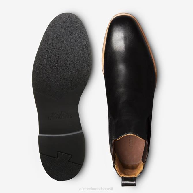 Allen Edmonds homens bota chelsea com assinatura do liverpool 68T8D50 couro preto