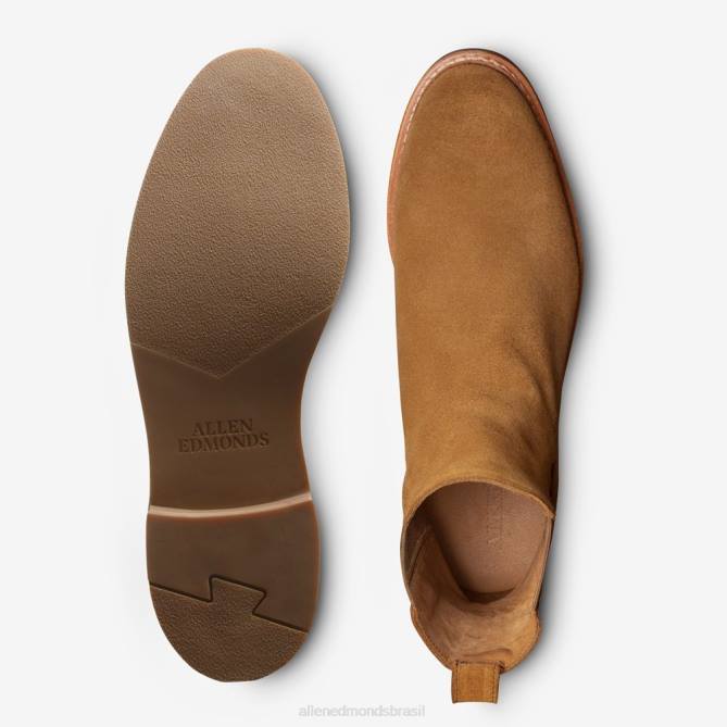 Allen Edmonds homens bota chelsea denali 68T8D62 camurça marrom