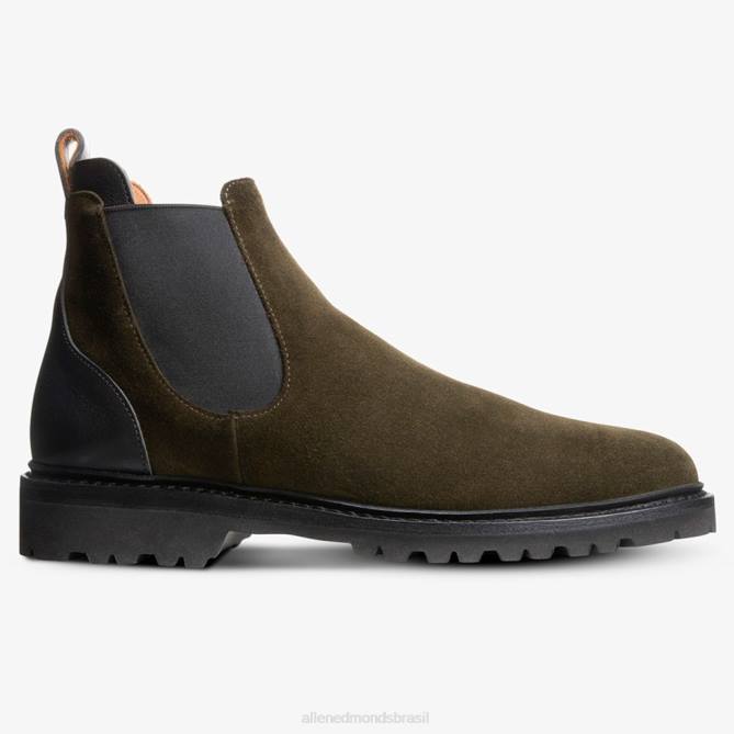 Allen Edmonds homens bota chelsea descoberta 68T8D413 caça verde