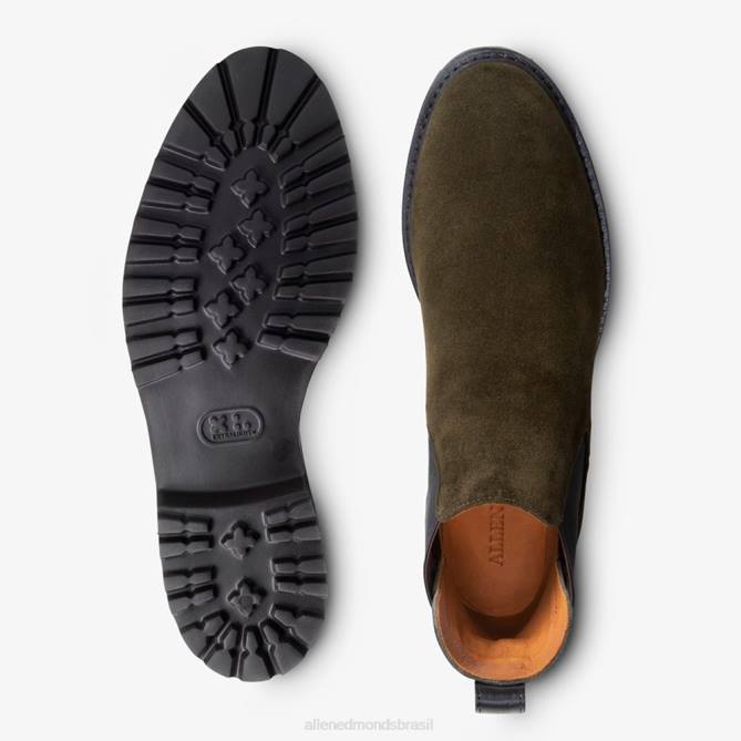 Allen Edmonds homens bota chelsea descoberta 68T8D413 caça verde
