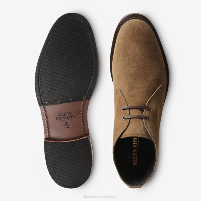 Allen Edmonds homens bota chukka cyrus 68T8D150 camurça marrom claro