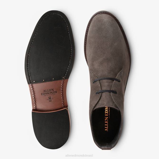 Allen Edmonds homens bota chukka cyrus 68T8D492 camurça cinza