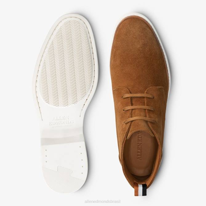 Allen Edmonds homens chukka de camurça mais selvagem 68T8D430 bolota castanho claro