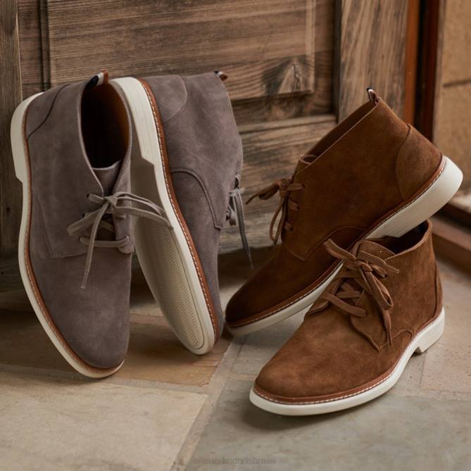 Allen Edmonds homens chukka de camurça mais selvagem 68T8D96 cinza estanho