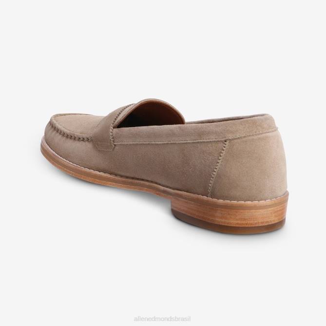 Allen Edmonds homens mocassim dylan penny 68T8D349 camurça óssea