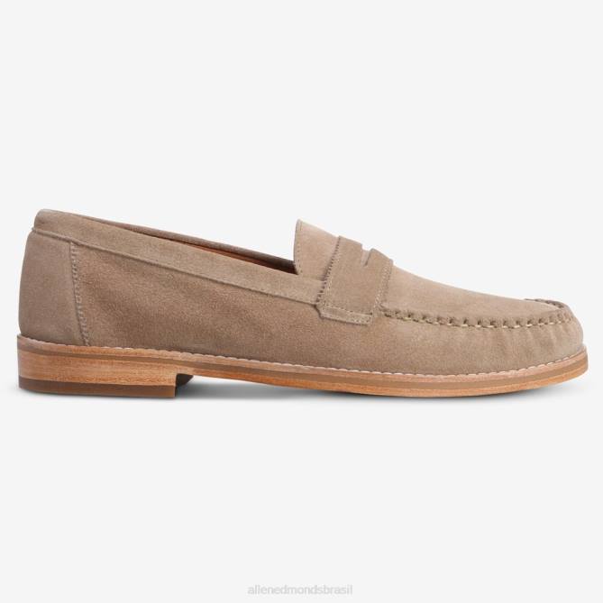 Allen Edmonds homens mocassim dylan penny 68T8D349 camurça óssea