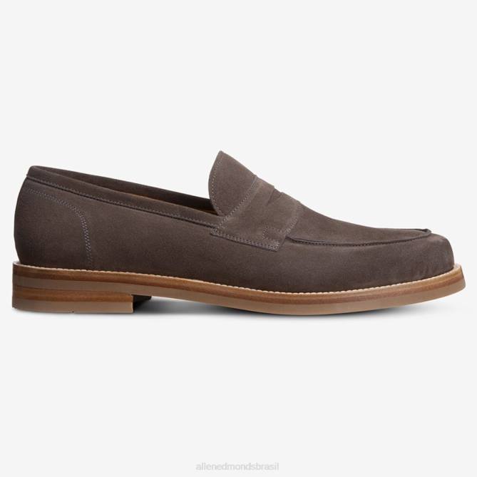 Allen Edmonds homens mocassim newton penny 68T8D383 camurça cinza