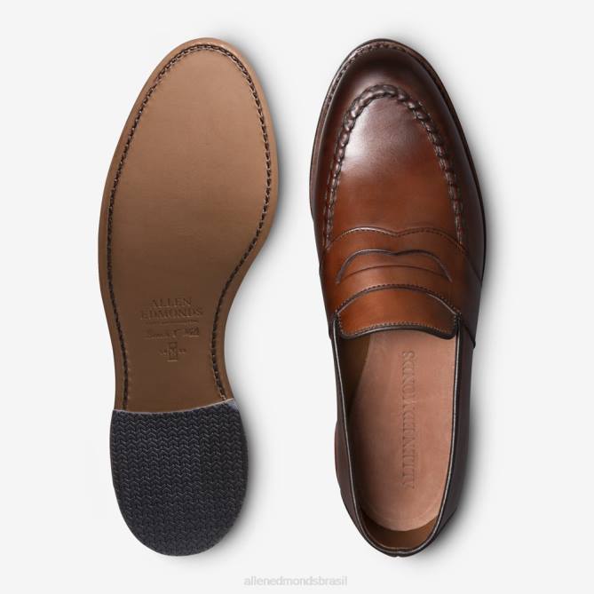 Allen Edmonds homens mocassim randolph penny 68T8D90 pimentão escuro