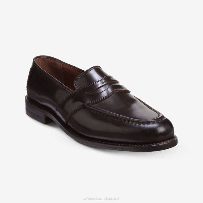 Allen Edmonds homens randolph shell cordovan mocassim penny 68T8D301 cordovão marrom