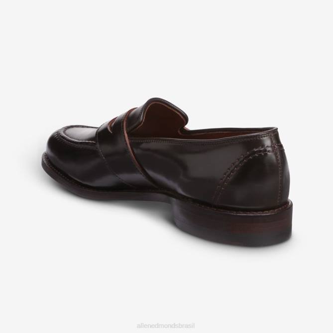 Allen Edmonds homens randolph shell cordovan mocassim penny 68T8D301 cordovão marrom