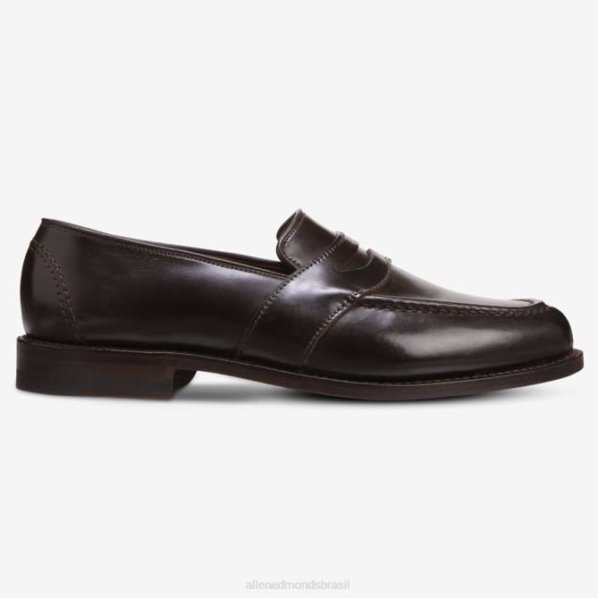 Allen Edmonds homens randolph shell cordovan mocassim penny 68T8D301 cordovão marrom
