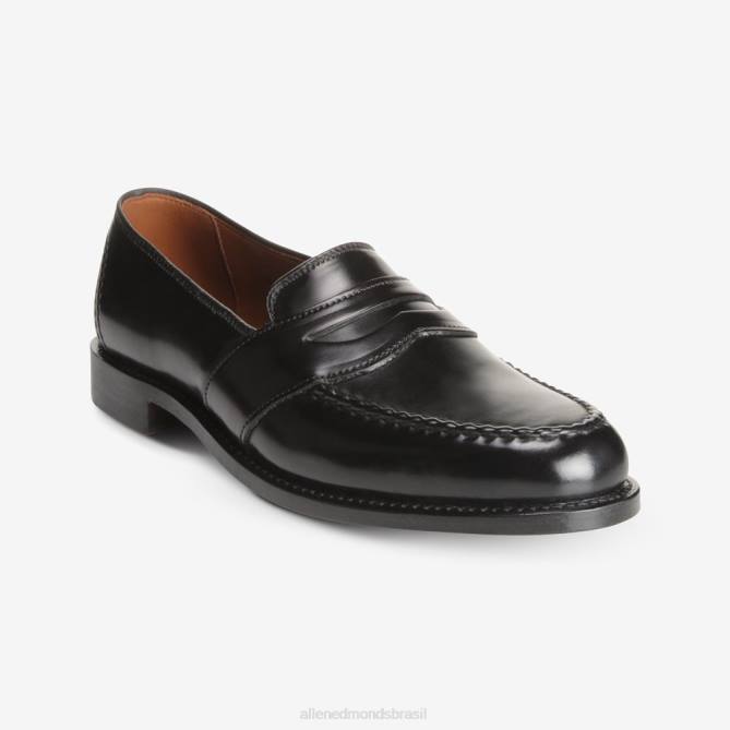 Allen Edmonds homens randolph shell cordovan mocassim penny 68T8D34 cordovão preto