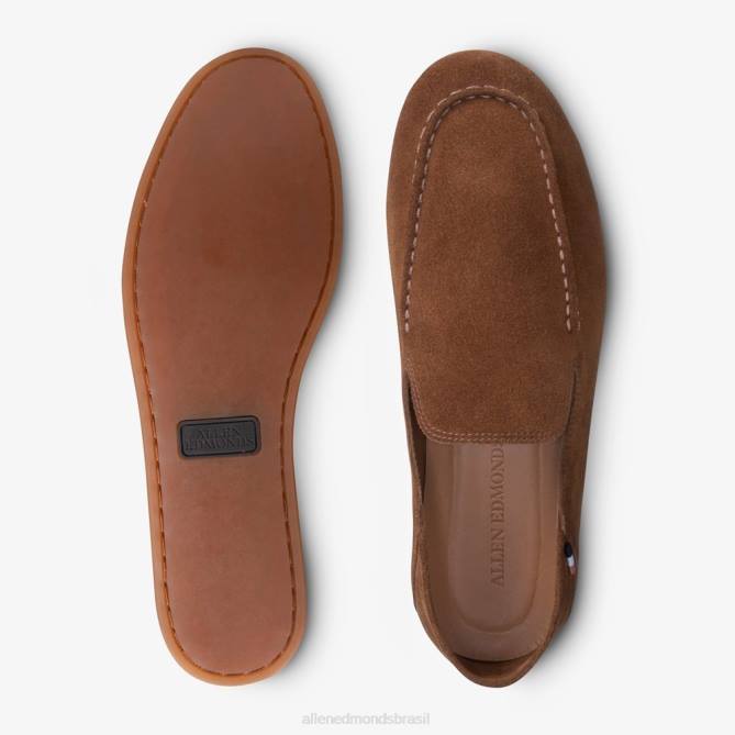 Allen Edmonds homens scarsdale mocassim sem cadarço 68T8D422 seiva marrom