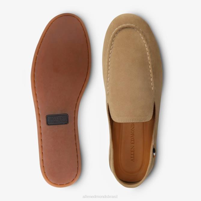 Allen Edmonds homens scarsdale mocassim sem cadarço 68T8D93 osso