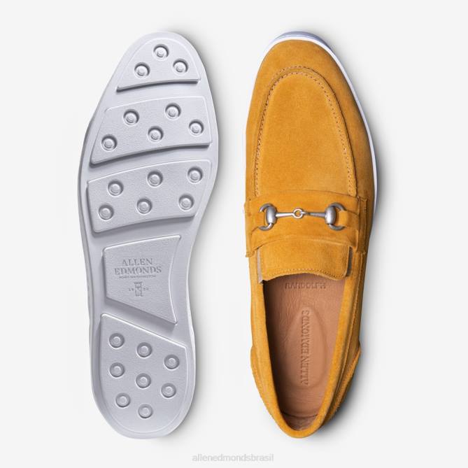 Allen Edmonds homens randolph bit tênis sem cadarço 68T8D203 camurça amarela